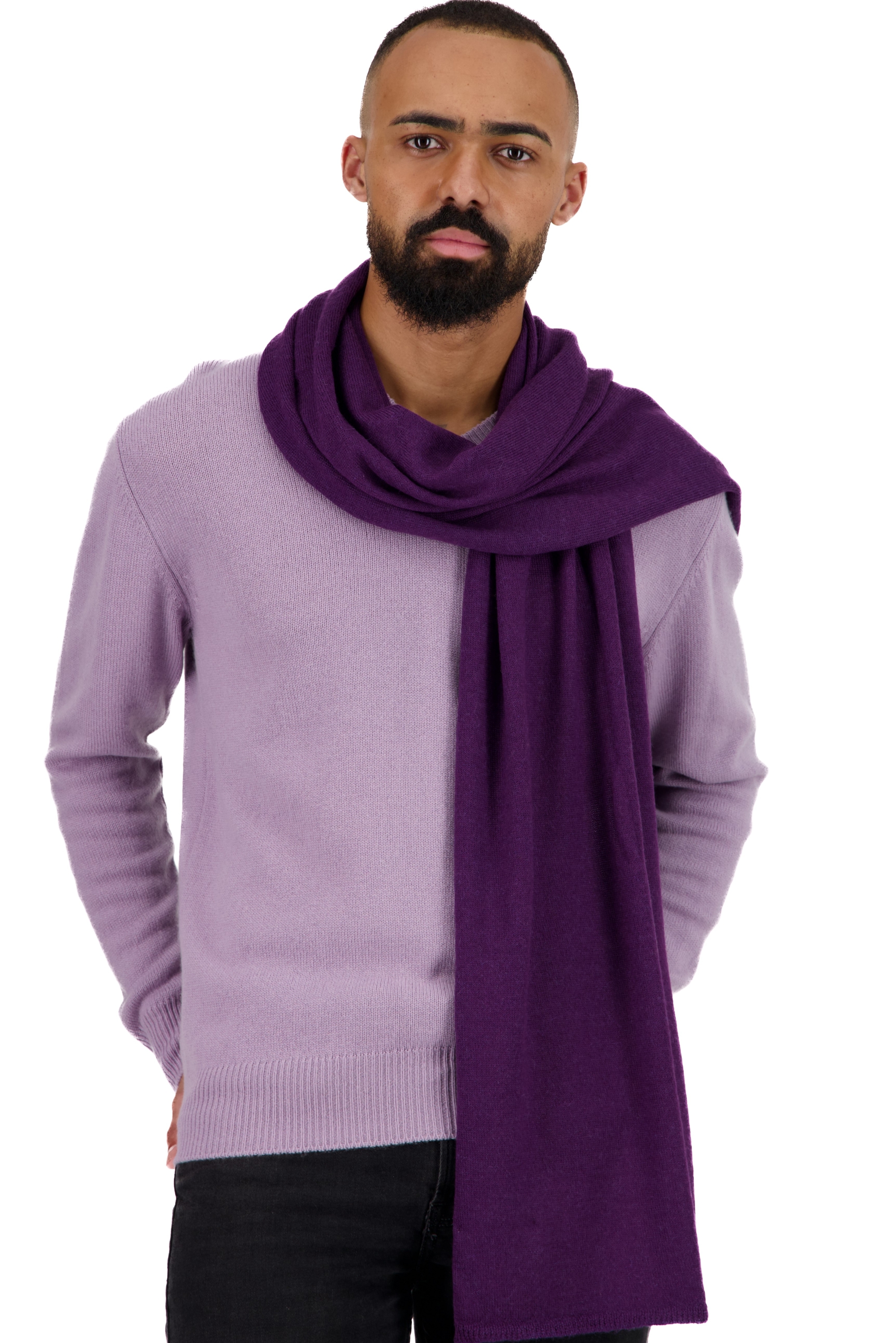 Baby Alpaca accessori sciarpe foulard tyson violetto 210 x 45 cm